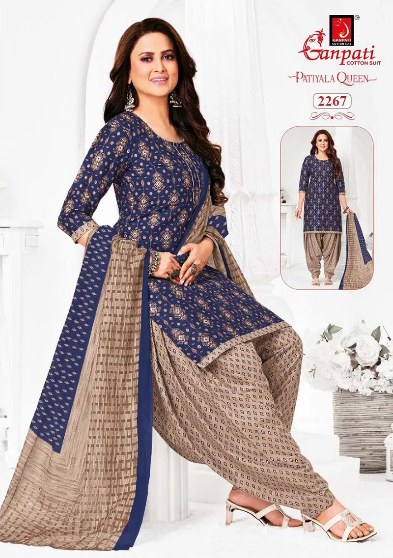 Patiyala Queen Vol 11 By Ganpati Cotton Kurti With Bottom Dupatta Suppliers In India